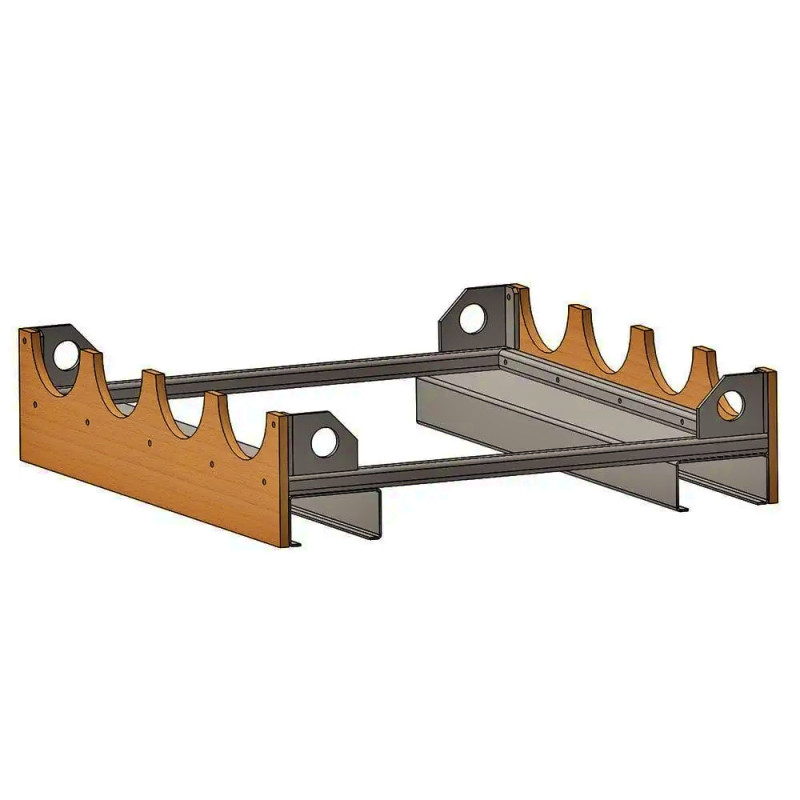 Ложемент на 4 газові балони для зберігання і транспортування