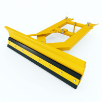 Відвал для вилкового навантажувача — металевий, регульований, для прибирання снігу та сипких матеріалів