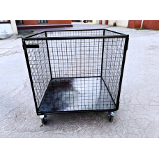 Сітчастий контейнер для транспортування товарів на колесах